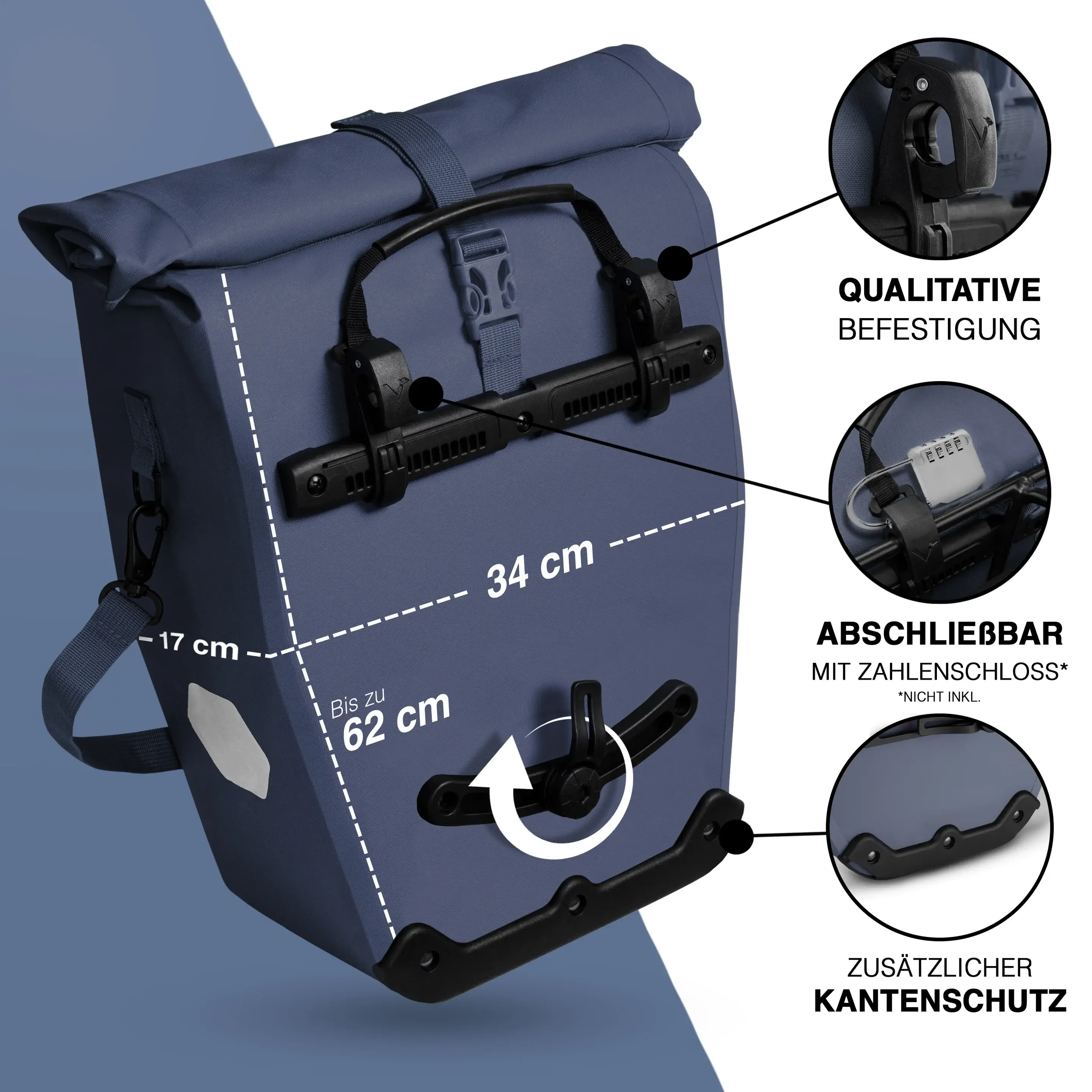 Valkental Bike Bag Urban blau Valkental Bike Bag Urban blau