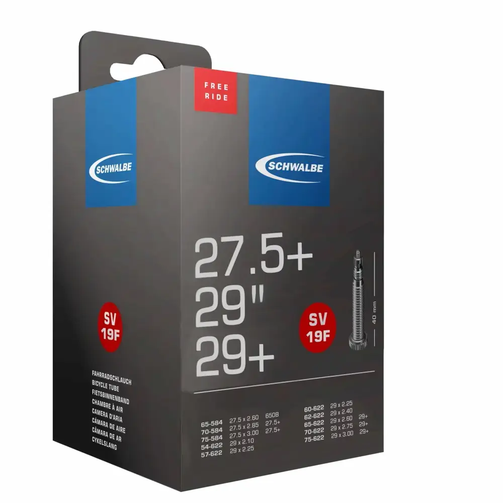 Schwalbe Fahrradschlauch Freeride Nr. 19F SV 40 mm 54/75-622 29 Zoll Schwalbe Fahrradschlauch Freeride Nr. 19F SV 40 mm 54/75-622 29 Zoll