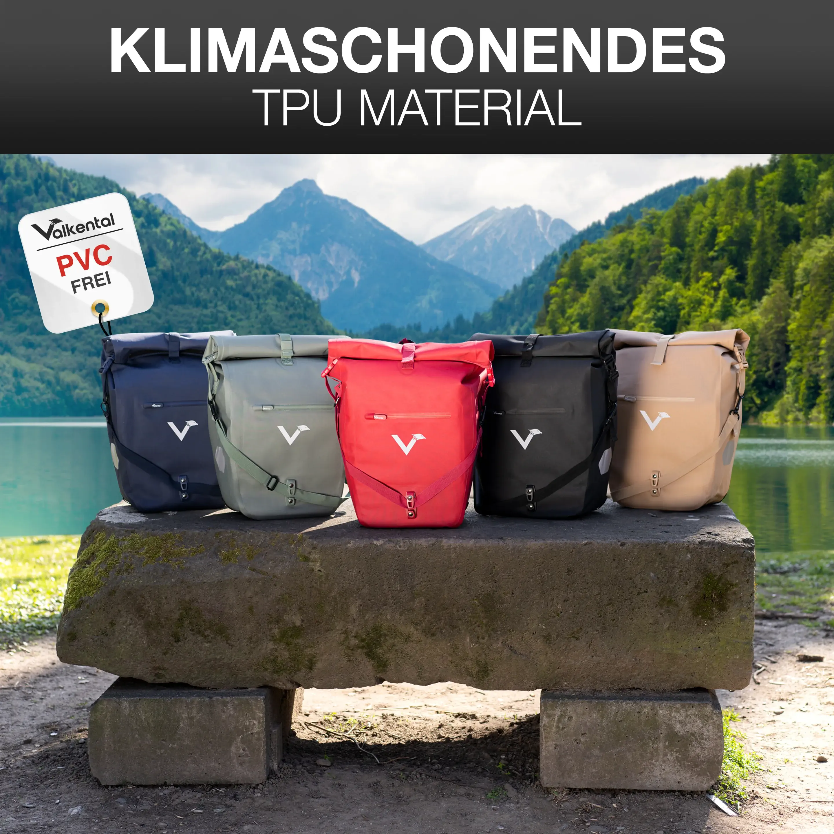 Valkental Bike Bag Urban schwarz