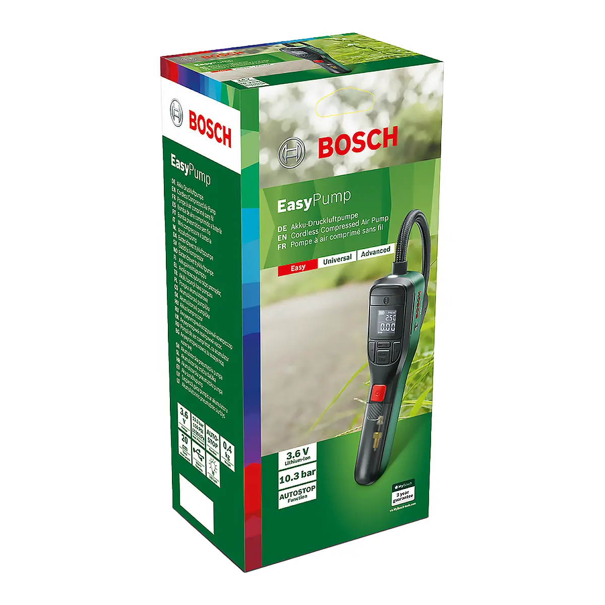 Bosch EasyPump Akku-Druckluftpumpe Bosch EasyPump Akku-Druckluftpumpe