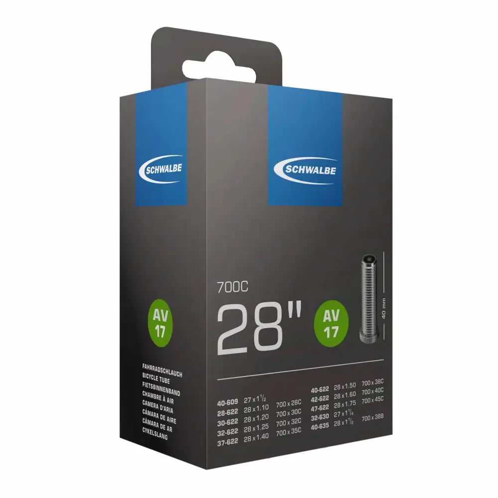 Schwalbe Schlauch 28 Zoll Nr. 17 AV - Autoventil - Schrader Schwalbe Schlauch 28 Zoll Nr. 17 AV - Autoventil - Schrader