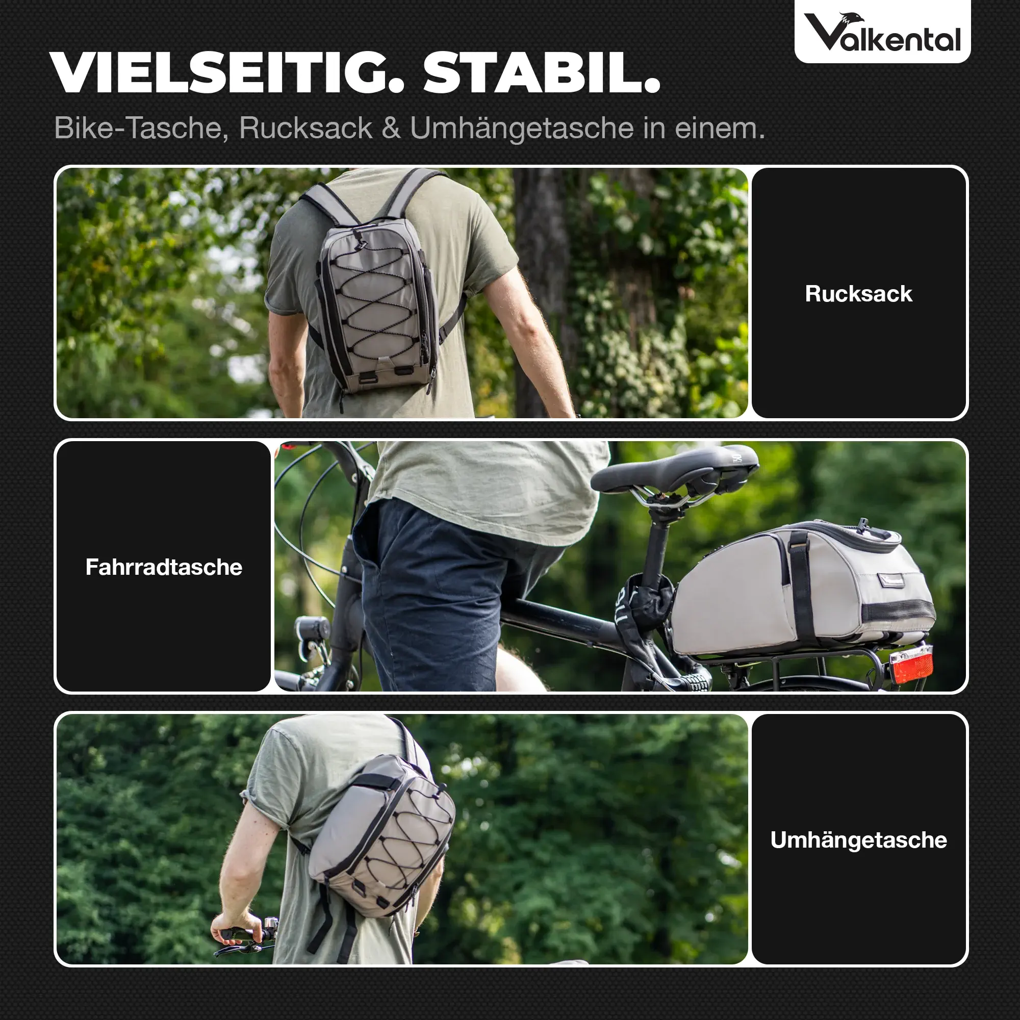 Valkental Trunk Bag 10 Liter reflektierend Valkental Trunk Bag 14 Liter reflektierend