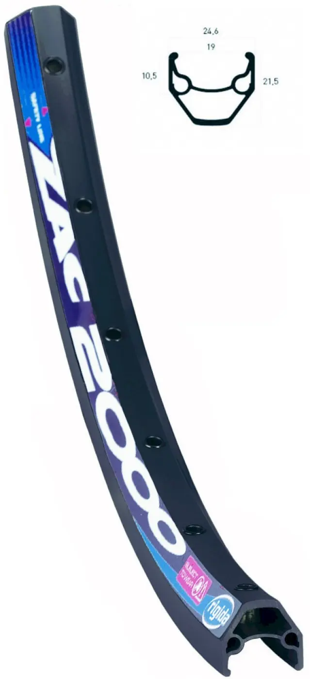 RYDE Vorderrad 28" Rigida ZAC 2000 Disc schwarz 28" Shim Deore HBM6000AL schw.