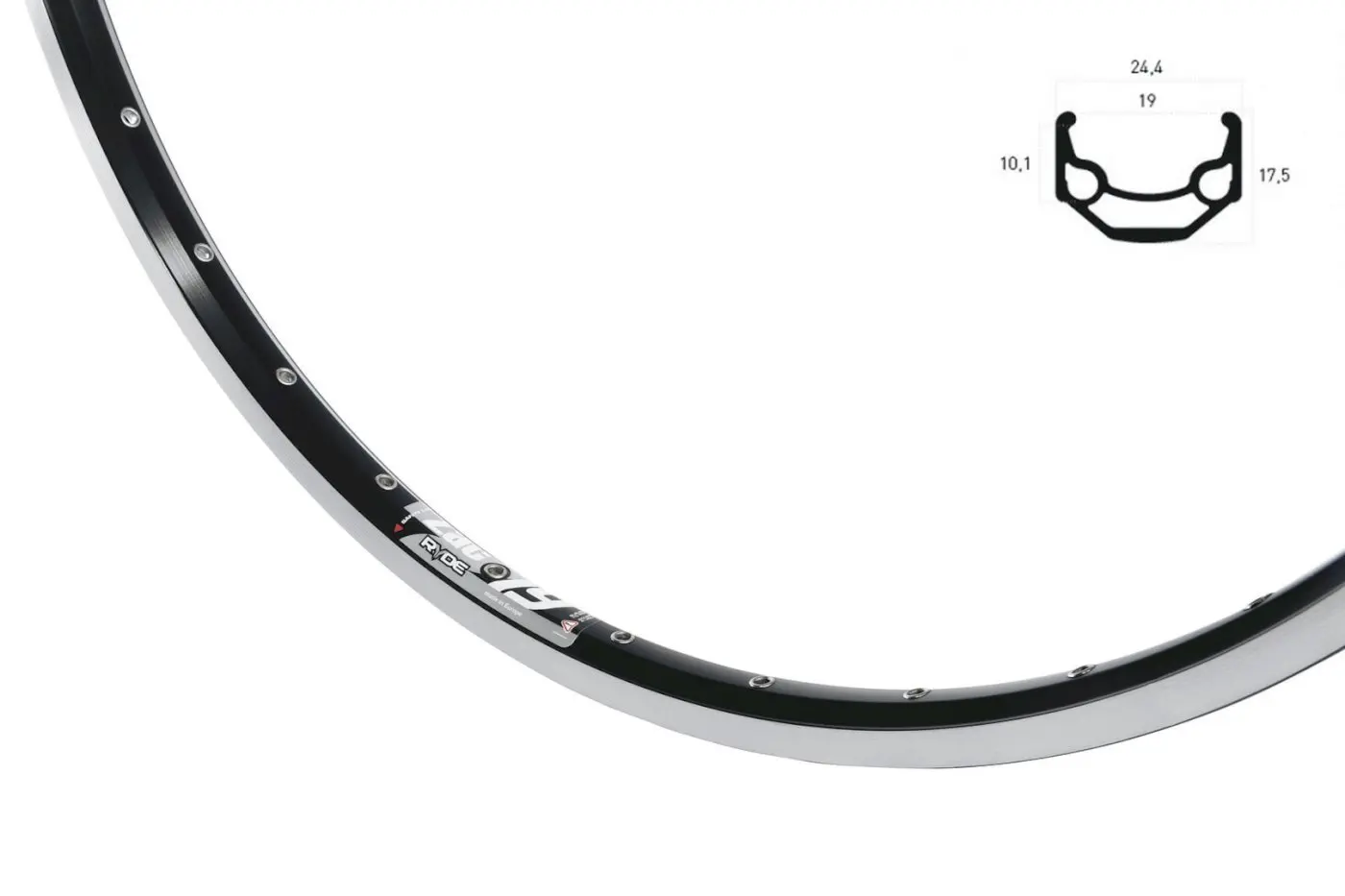 Hinterrad 28 Zoll Rigida ZAC 19, 8/9/10/11-fach Kassette, schwarz, mit Shimano Nabe