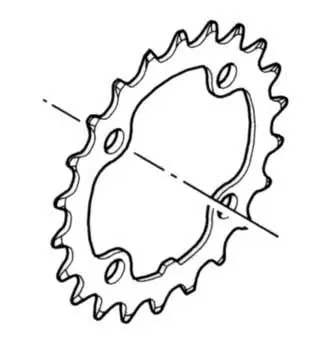 Shimano Kettenblatt Deore FC-M532 22 Zähne silber Shimano Kettenblatt Deore FC-M532 22 Zähne silber