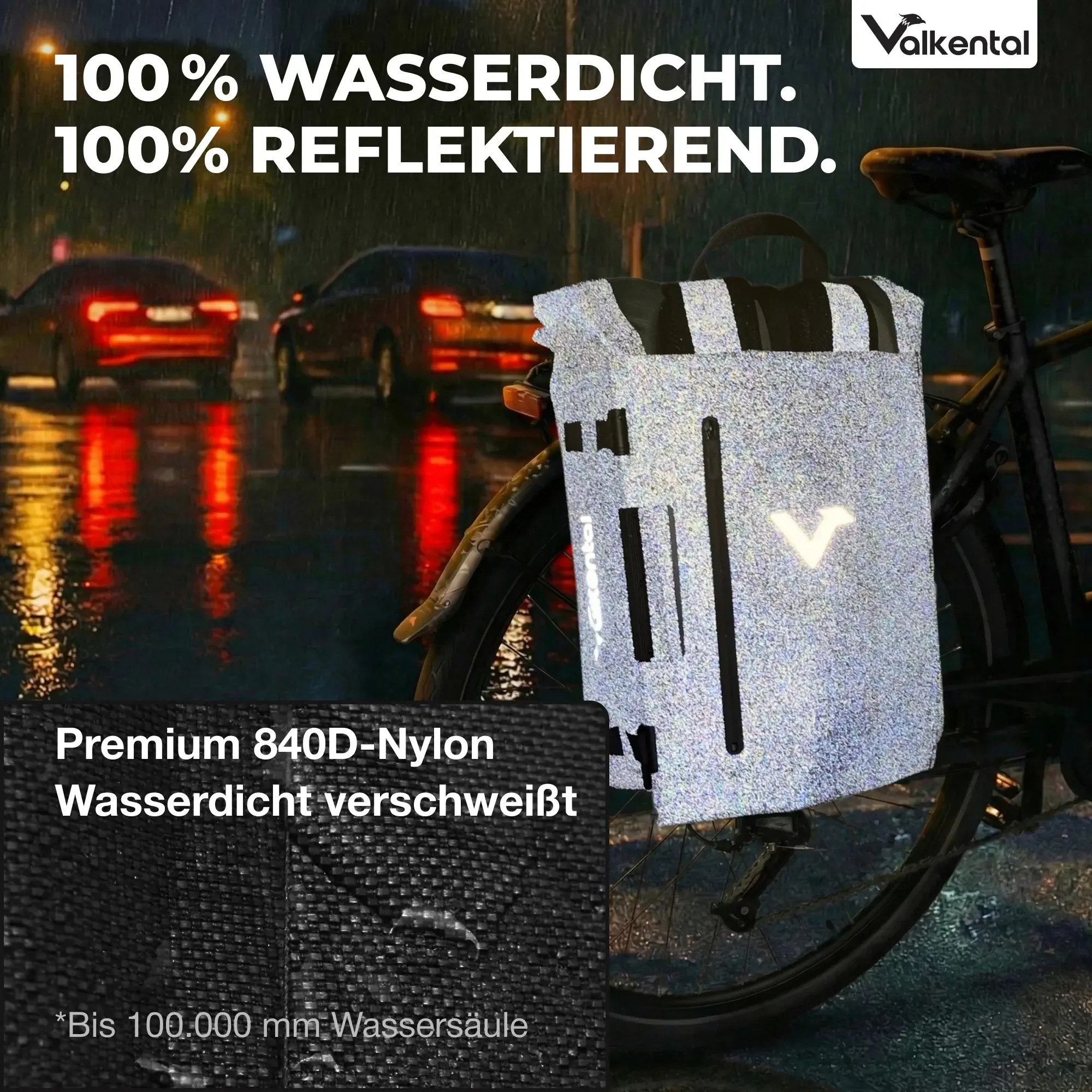 Valkental TrailX grau reflektierend