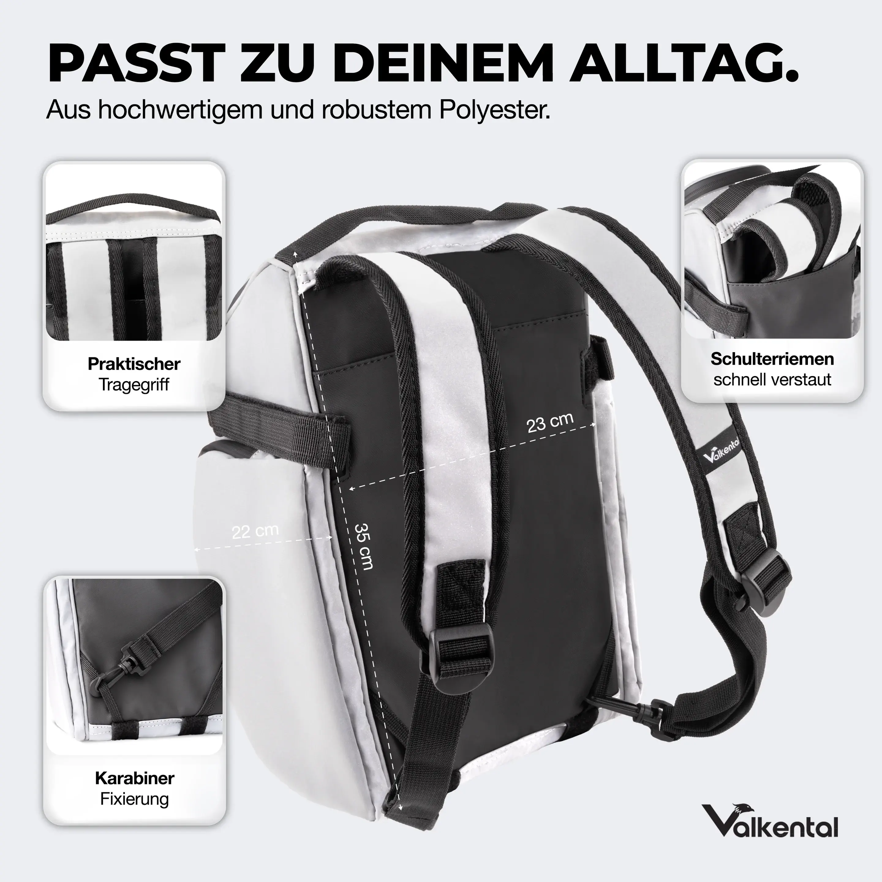 Valkental Trunk Bag 10 Liter reflektierend Valkental Trunk Bag 14 Liter reflektierend