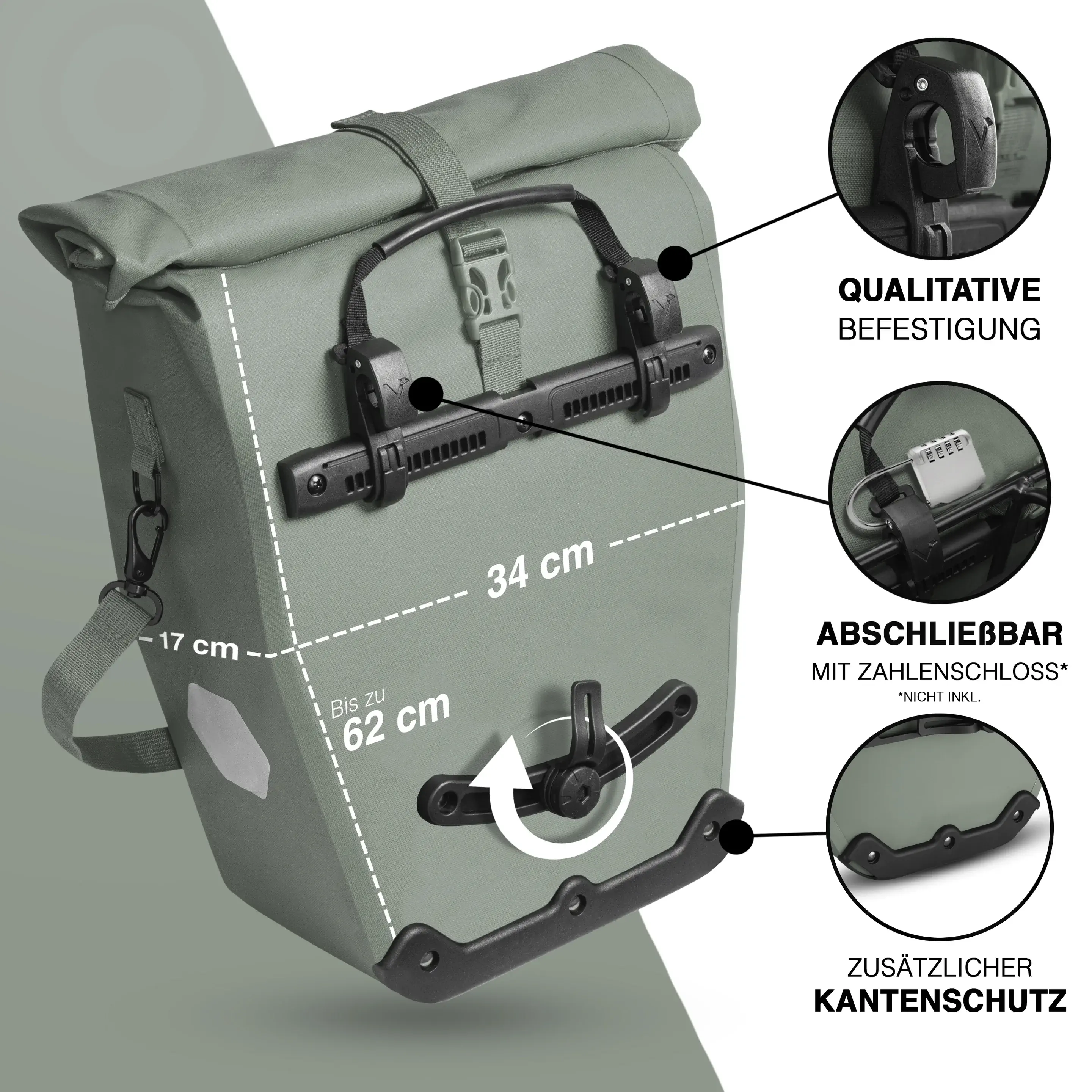 Valkental Bike Bag Urban grün Valkental Bike Bag Urban grün