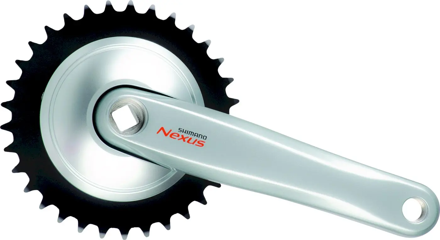Shimano Kettenradgarnitur Nexus 38 Zähne Nabenschaltung silber Shimano Kettenradgarnitur Nexus 38 Zähne Nabenschaltung silber