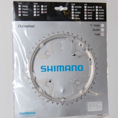 Shimano Kettenblatt Deore FC-M510 44 Zähne silber 104 mm Shimano Kettenblatt Deore FC-M510 44 Zähne silber 104 mm
