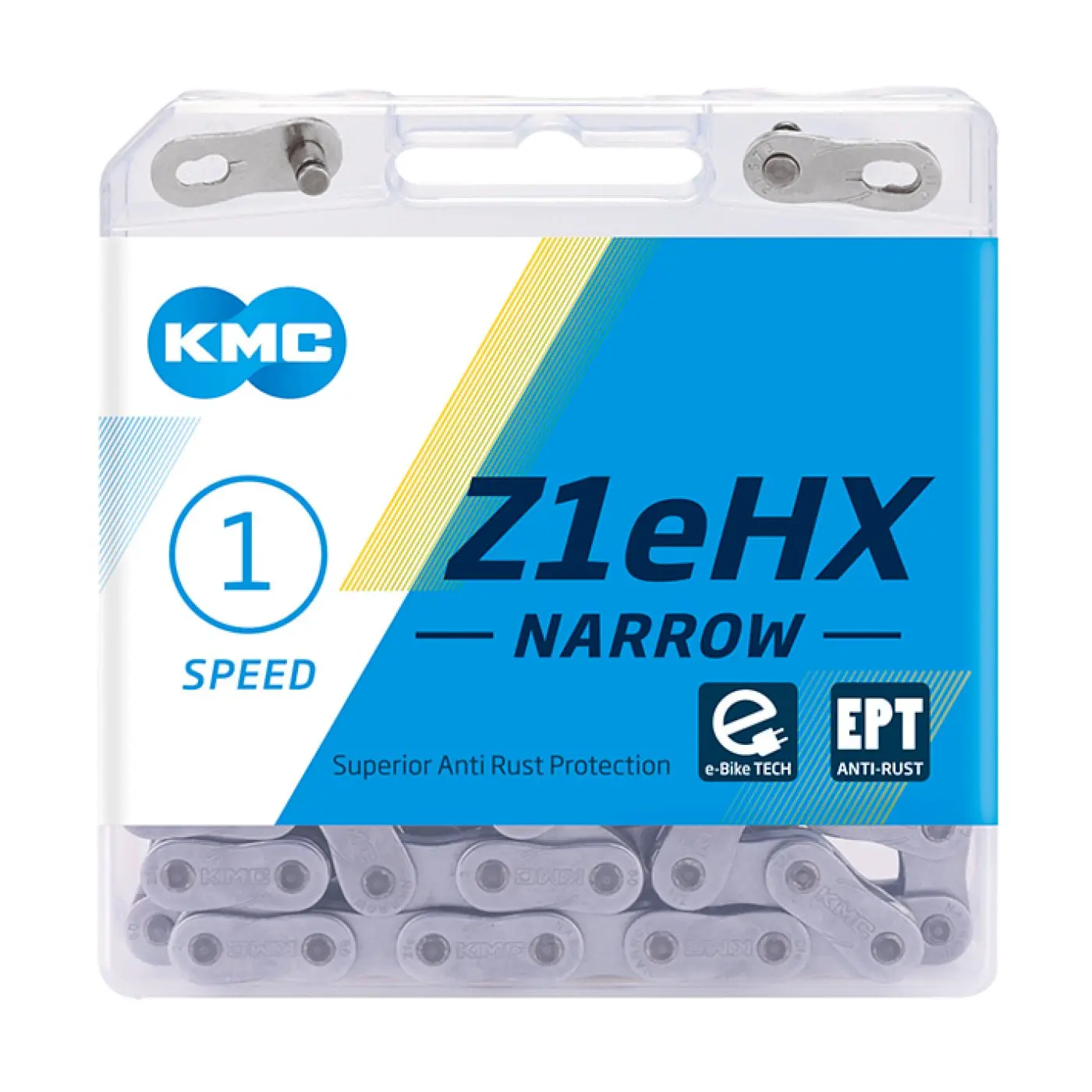 KMC Fahrrad Kette Z1eHX Narrow EPT E-Bike Nabenschaltung EPT 112 Glieder 1/2x3/32 KMC Fahrrad Kette Z1eHX Narrow EPT E-Bike Nabenschaltung EPT 112 Glieder 1/2x3/32