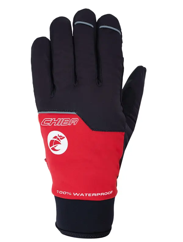 Chiba Langfingerhandschuh Rain Pro Rot S