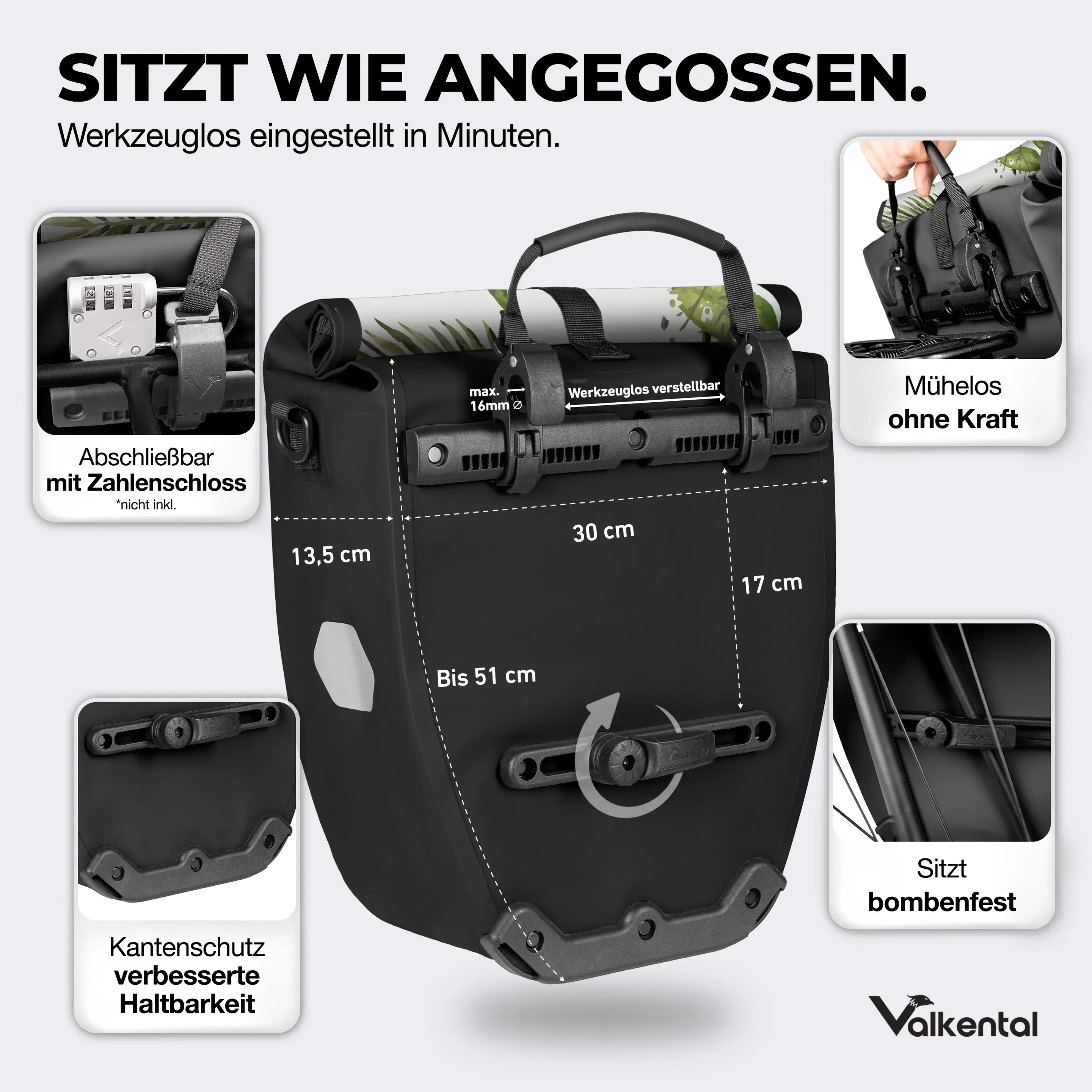Valkental Bike Bag 28 Liter Spring Valkental Bike Bag 32 Liter Spring