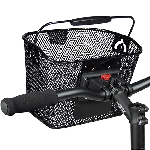 KLICKfix Vorderrad-Korb Mini engmaschig schwarz