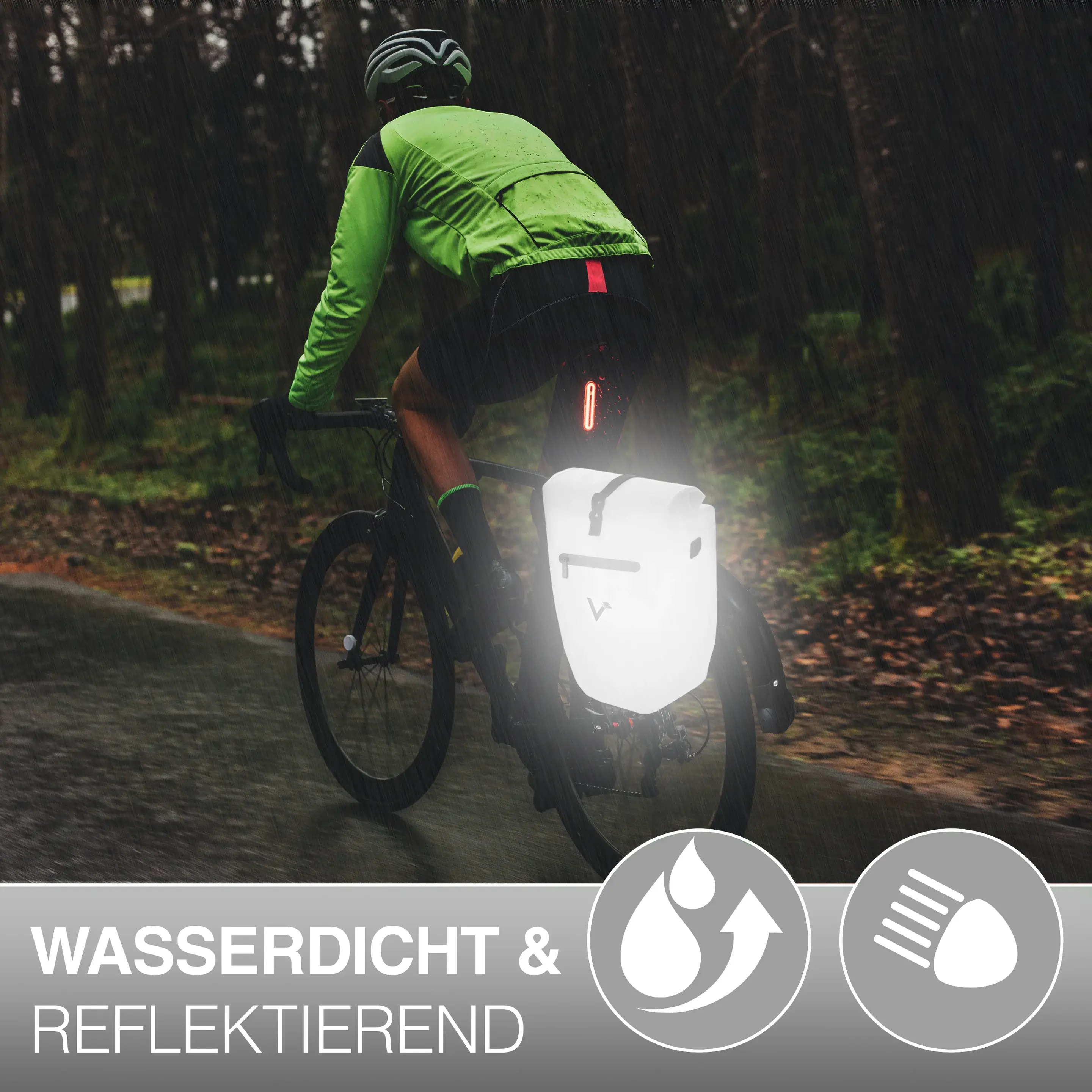 Valkental ValkBasic - große & wasserdichte Gepäckträgertasche Reflective Valkental ValkBasic - große & wasserdichte Gepäckträgertasche Reflective