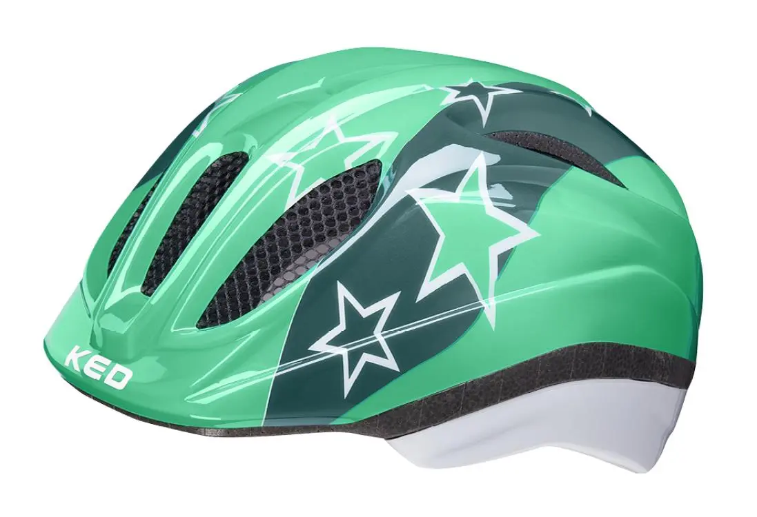 KED Helm Meggy II green stars 46-51 cm (S)