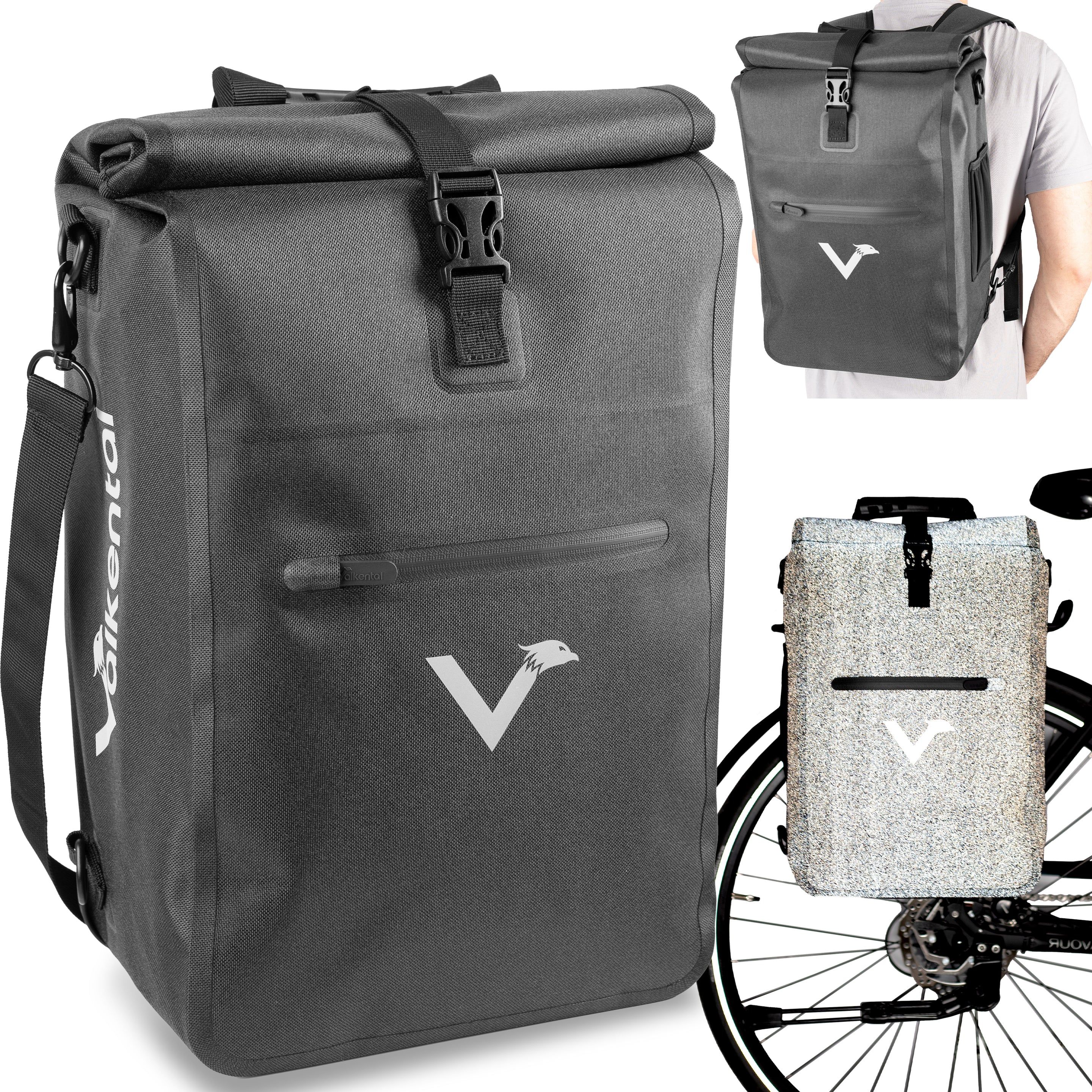 Valkental ValkOne 23 l 3in1 Fahrradtasche Space Black