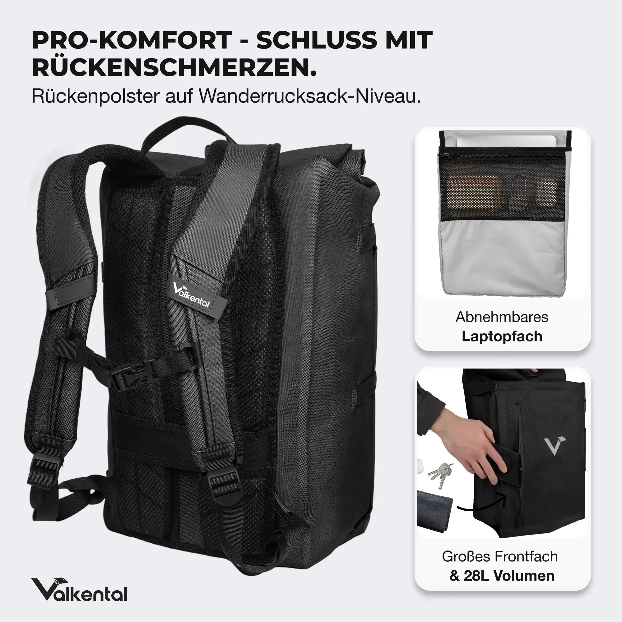 Valkental TrailX schwarz Valkental TrailX schwarz