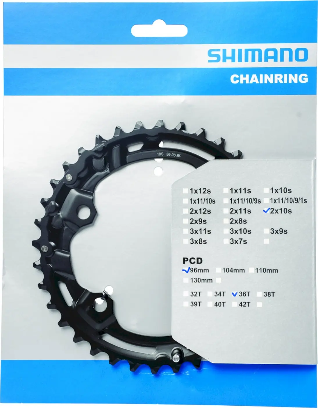 Shimano Kettenblatt Deore FC-M4100 36 Zähne silber 96 mm Y0LE98010 Shimano Kettenblatt Deore FC-M4100 36 Zähne silber 96 mm Y0LE98010