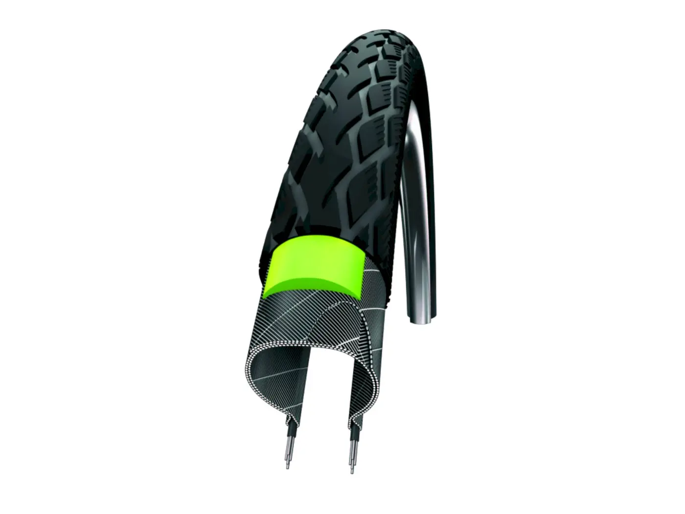 Schwalbe Marathon Fahrradreifen 40-635 28x1 1/2 GreenGuard Schwalbe Marathon Fahrradreifen 40-635 28x1 1/2 GreenGuard