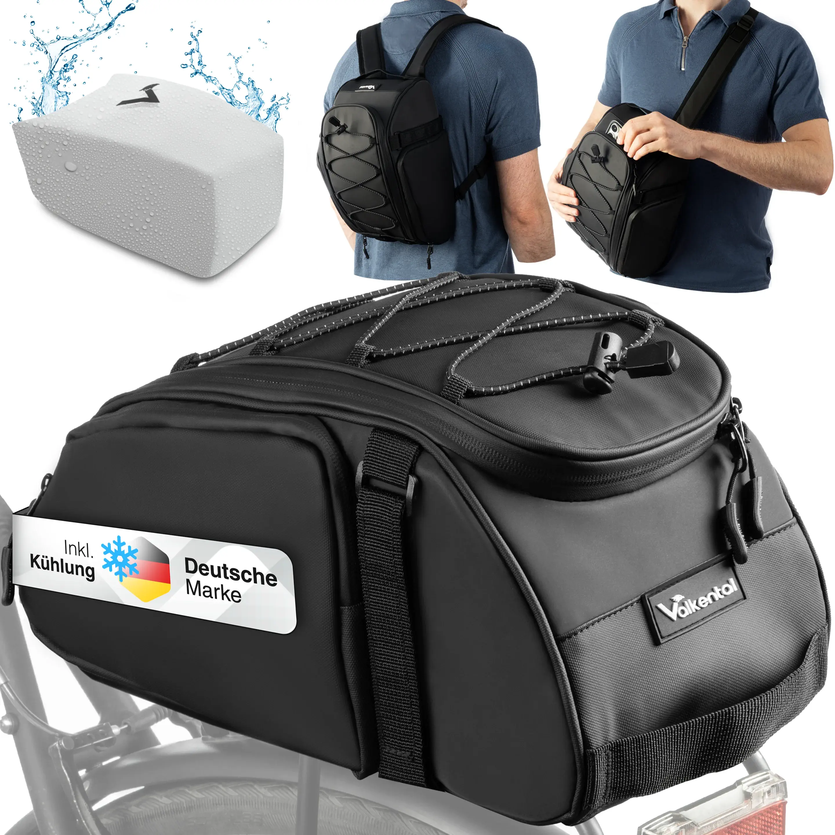 Valkental Trunk Bag 14 Liter schwarz mit Kühlfunktion Valkental Trunk Bag 10 Liter schwarz mit Kühlfunktion