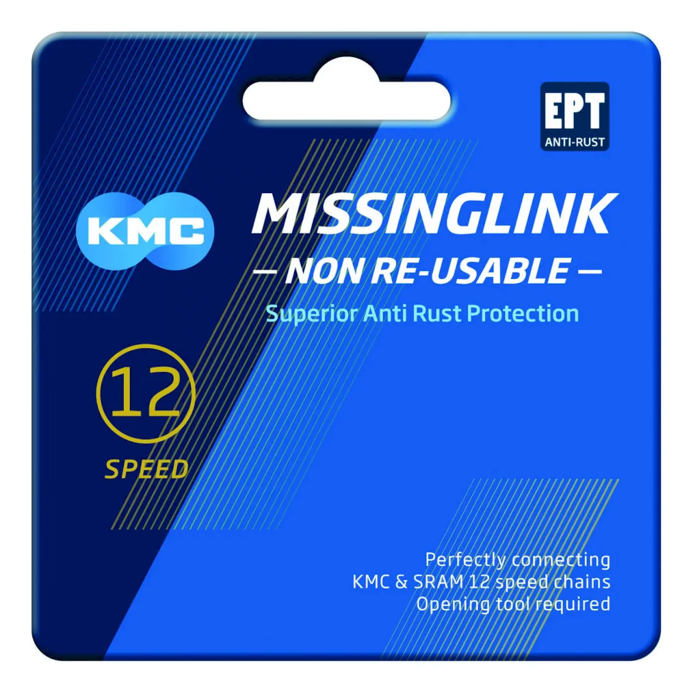 KMC Kettenverschlussglied MissingLink 12-fach EPT silber 1/2x11/128 KMC Kettenverschlussglied MissingLink 12-fach EPT silber 1/2x11/128