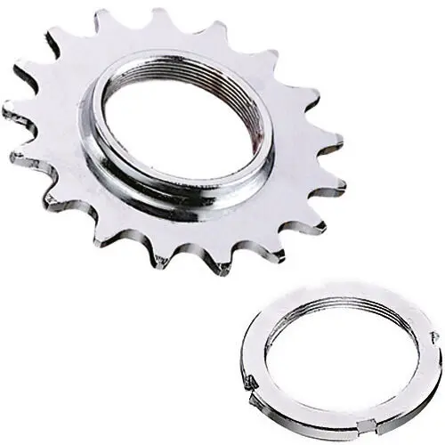 POINT Schraub-Zahnkranz 1/8", Singlespeed, verchromt Doppelt getempert, mit BSA Gewinde POINT Schraub-Zahnkranz 1/8", Singlespeed, verchromt Doppelt getempert, mit BSA Gewinde