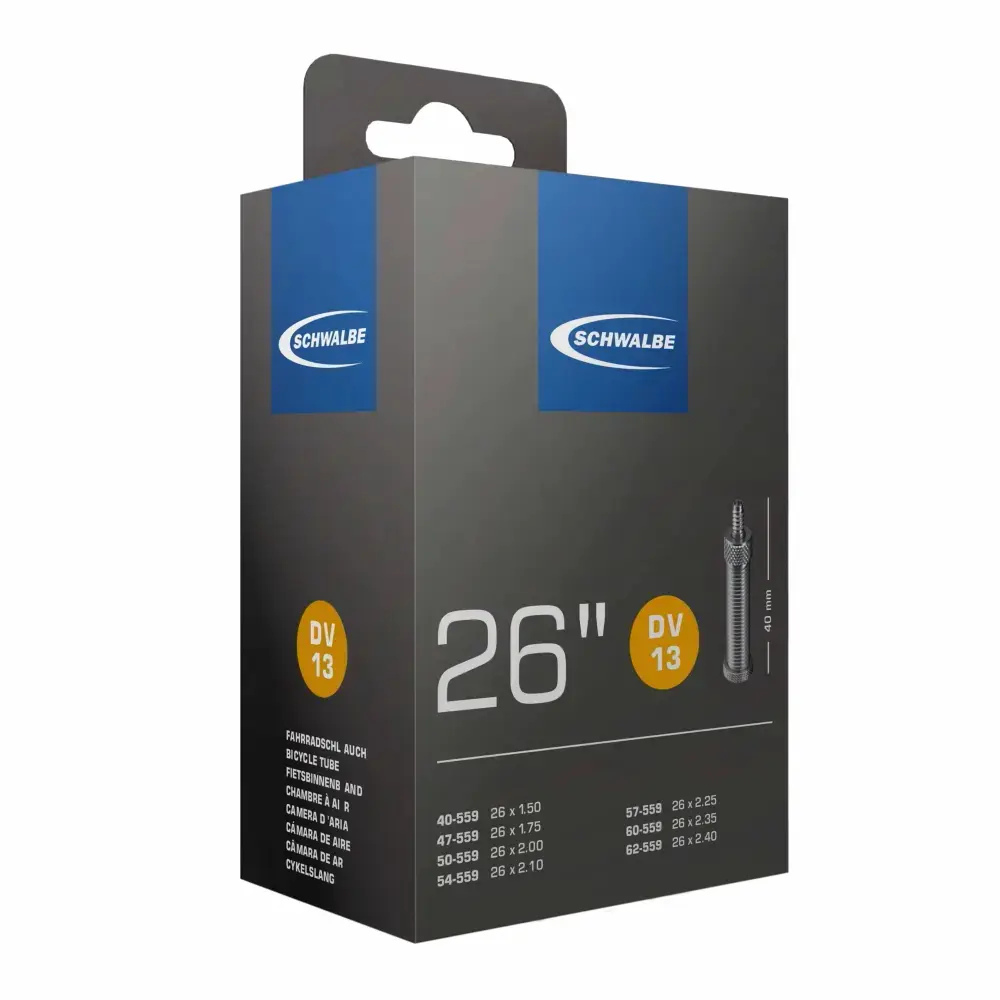 Schwalbe Schlauch 26 Zoll Nr. 13 DV - Dunlopventil - Blitzventil Schwalbe Schlauch 26 Zoll Nr. 13 DV - Dunlopventil - Blitzventil