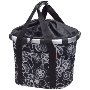 KLICKfix Bikebasket fleur Black - Rixen & Kaul