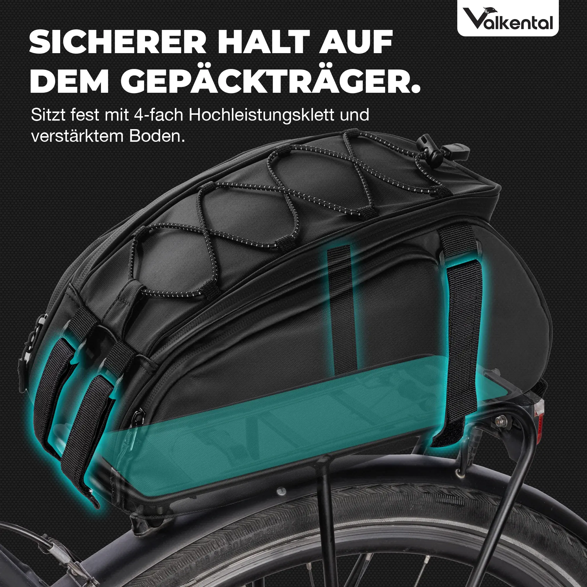 Valkental Trunk Bag 10 Liter schwarz mit Kühlfunktion