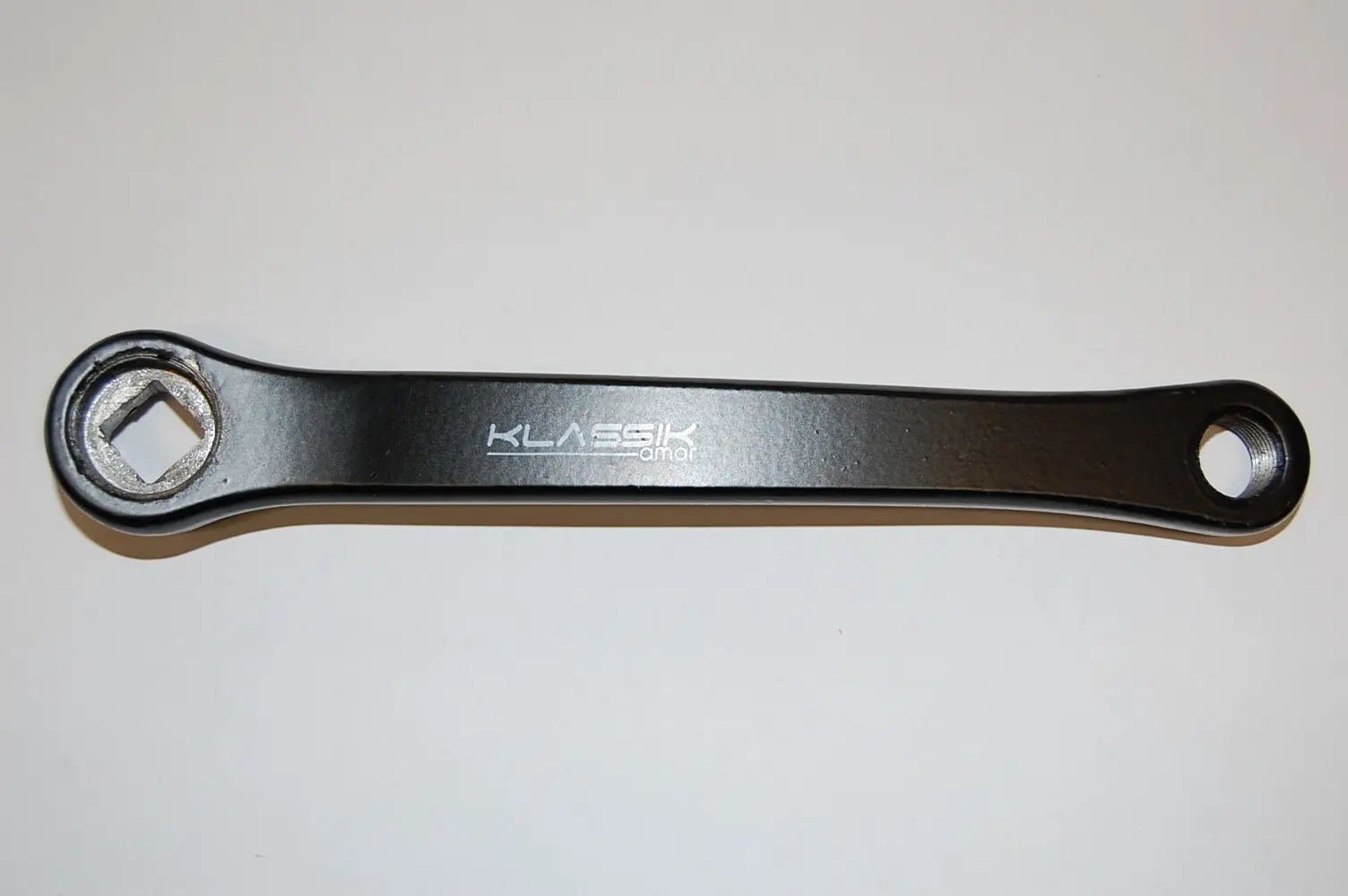 Kurbel Links Vierkant 170MM schwarz