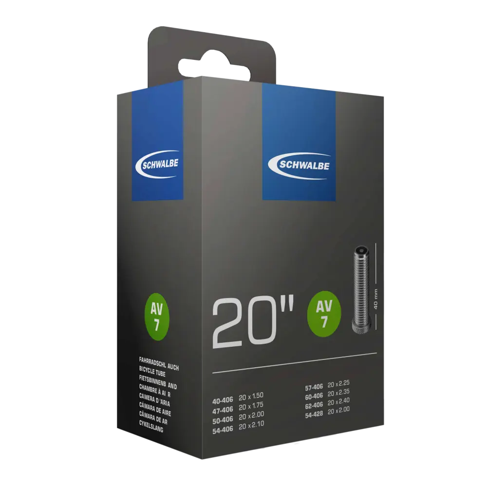 Schwalbe Schlauch 20 Zoll Nr. 7 AV - Autoventil - Schrader Schwalbe Schlauch 20 Zoll Nr. 7 AV - Autoventil - Schrader