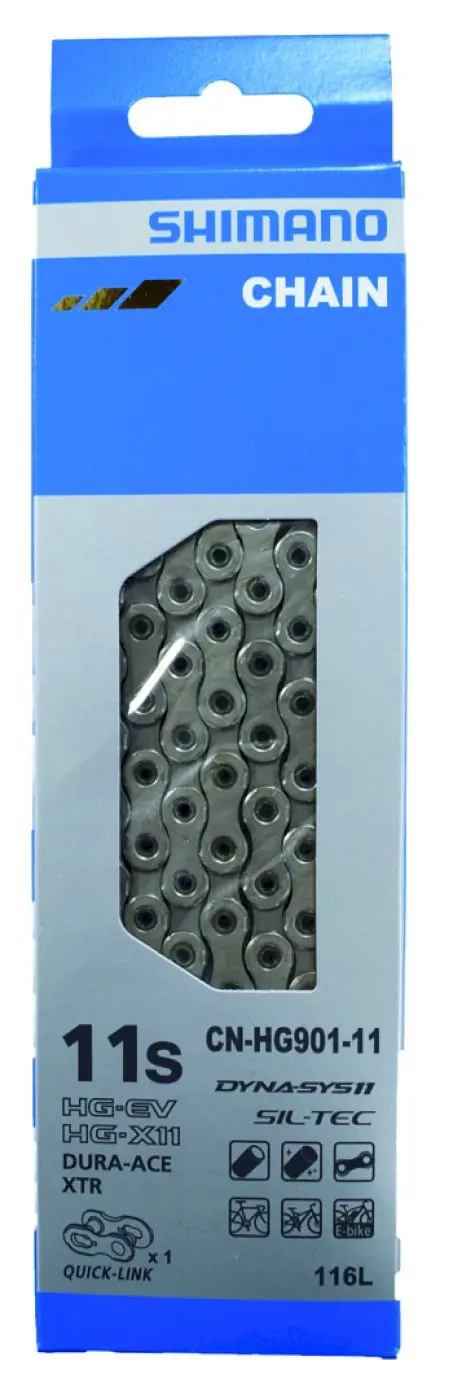 Shimano E-Bike Kette CNHG901-11 11-fach 116 Glieder ICNHG90111116Q Shimano E-Bike Kette CNHG901-11 11-fach 116 Glieder ICNHG90111116Q