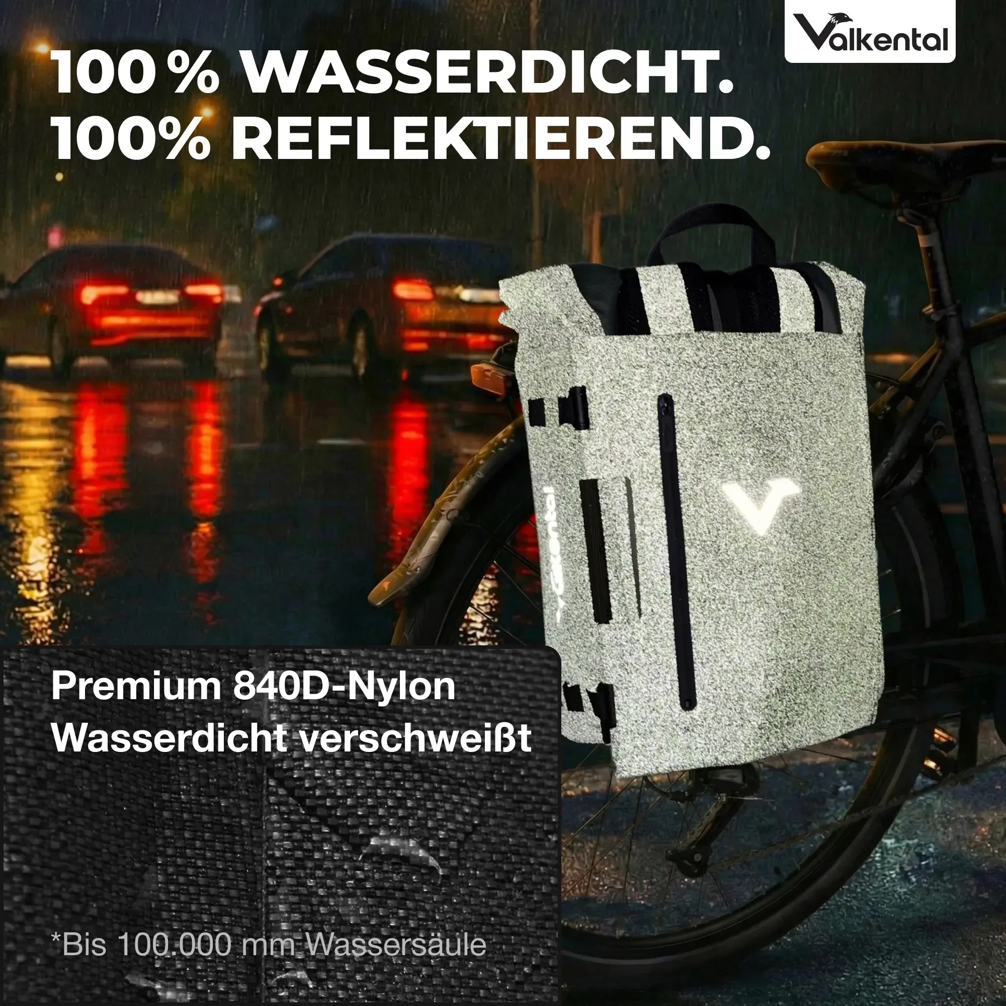 Valkental TrailX grün reflektierend